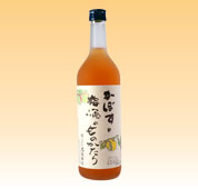 大分県産の梅を原料に使用し、梅のエキスが上手に出た味わい深い梅酒に黄かぼす果汁を混ぜ、爽やかな一味違った梅酒をお楽しみ下さい。